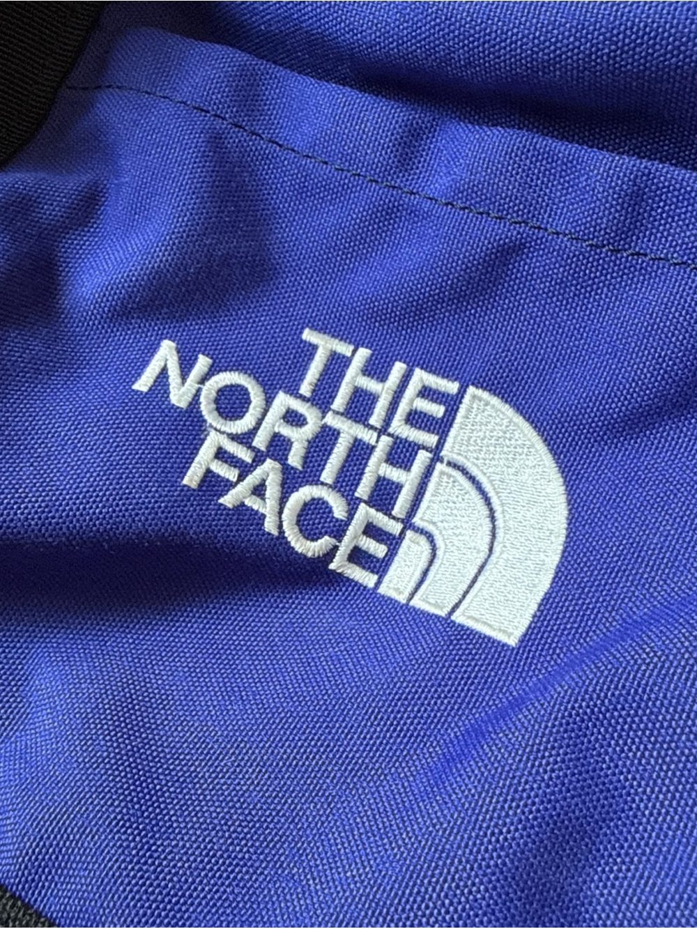 The North Face Backpack Duffle Bag Blue And Black Retro Bag Y2k VTG Vintage - Picture 2 of 12